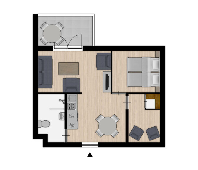 Plattegrond Luxe Sauna 2A